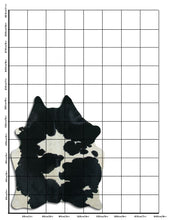 Načíst obrázek do prohlížeče Galerie, Černá a bílá hovězí kůže L