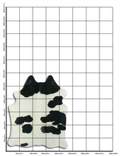 Načíst obrázek do prohlížeče Galerie, Černá a bílá hovězí kůže M