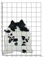 Načíst obrázek do prohlížeče Galerie, Černá a bílá hovězí kůže XL