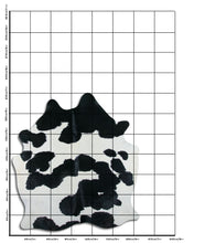 Načíst obrázek do prohlížeče Galerie, Černá a bílá hovězí kůže L
