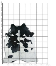 Načíst obrázek do prohlížeče Galerie, Černá a bílá hovězí kůže XL