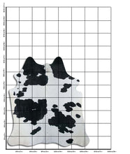 Načíst obrázek do prohlížeče Galerie, Černá a bílá hovězí kůže XL