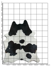 Načíst obrázek do prohlížeče Galerie, Černá a bílá hovězí kůže XXL