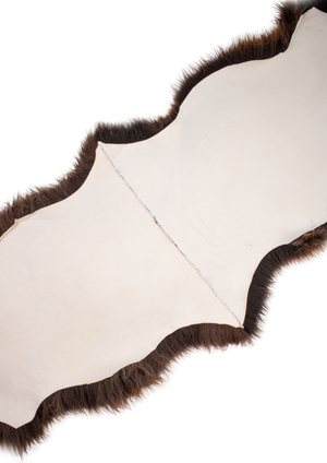 Double mouflon sheepskin rug
