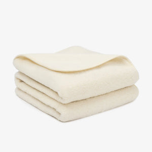 Merino wool blanket "Marzipan" | single layer