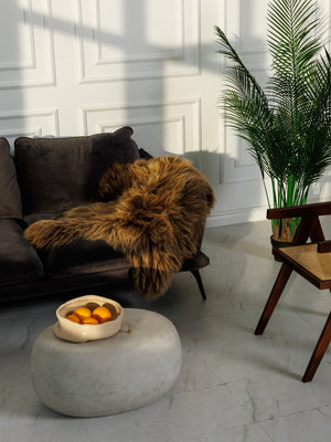Icelandic sheepskin rug “Amber”