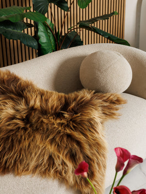 Icelandic sheepskin rug “Amber”