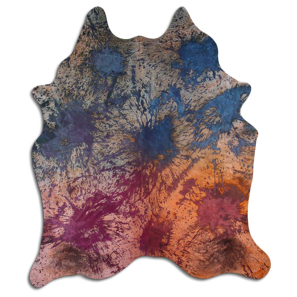 Tříbarevná hovězí kůže XXL