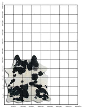 Načíst obrázek do prohlížeče Galerie, Černá a bílá hovězí kůže S
