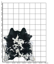 Načíst obrázek do prohlížeče Galerie, Černá a bílá hovězí kůže L
