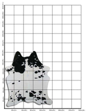 Načíst obrázek do prohlížeče Galerie, Černá a bílá hovězí kůže M
