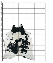Načíst obrázek do prohlížeče Galerie, Černá a bílá hovězí kůže L
