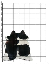 Načíst obrázek do prohlížeče Galerie, Černá a bílá hovězí kůže M
