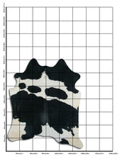 Načíst obrázek do prohlížeče Galerie, Černá a bílá hovězí kůže XL
