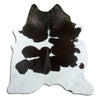 Black and white cowhide rug L