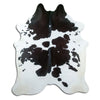 Black and white cowhide rug XL