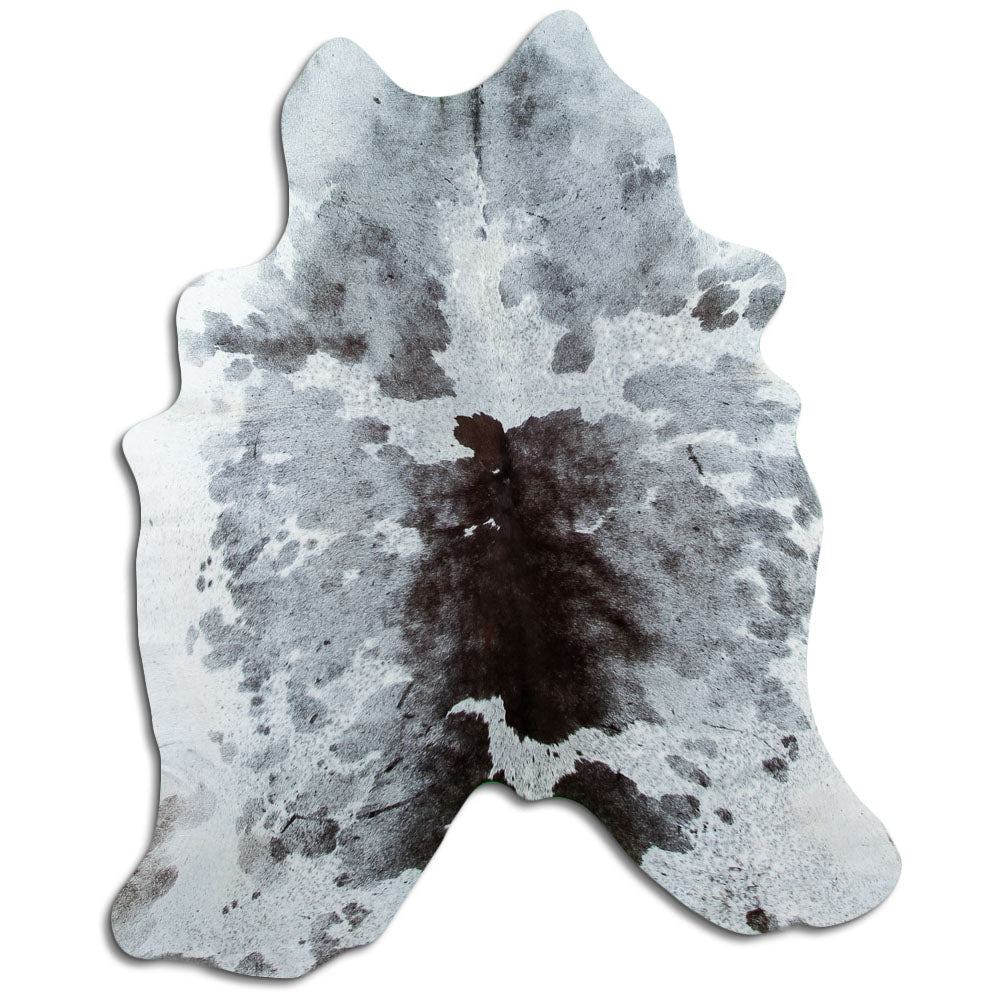 Grey cowhide rug L