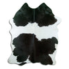 Black and white cowhide rug M