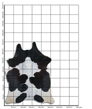 Načíst obrázek do prohlížeče Galerie, Černá a bílá hovězí kůže XL
