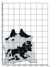 Načíst obrázek do prohlížeče Galerie, Černá a bílá hovězí kůže L
