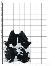 Načíst obrázek do prohlížeče Galerie, Černá a bílá hovězí kůže M
