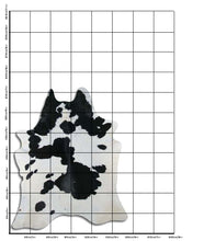 Načíst obrázek do prohlížeče Galerie, Černá a bílá hovězí kůže XL

