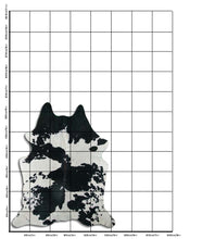 Načíst obrázek do prohlížeče Galerie, Černá a bílá hovězí kůže L
