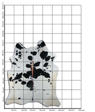 Načíst obrázek do prohlížeče Galerie, Černá a bílá hovězí kůže XL
