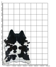 Načíst obrázek do prohlížeče Galerie, Černá a bílá hovězí kůže L
