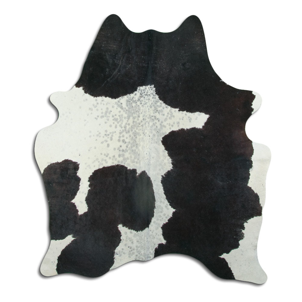 Černá a bílá hovězí kůže M