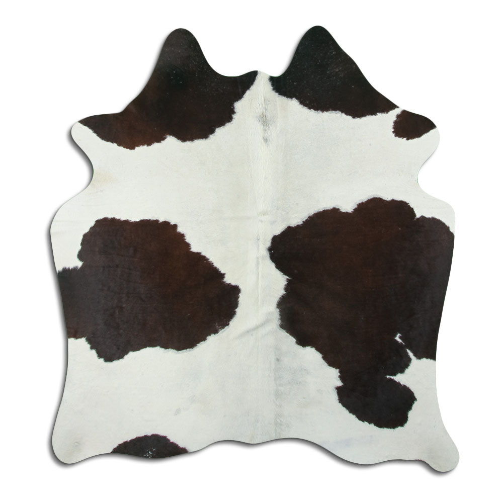 Černá a bílá hovězí kůže M