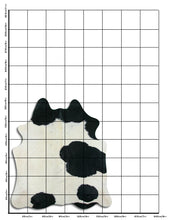 Načíst obrázek do prohlížeče Galerie, Černá a bílá hovězí kůže M
