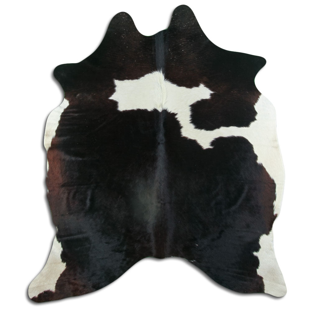Černá a bílá hovězí kůže L