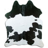 Black and white cowhide rug M