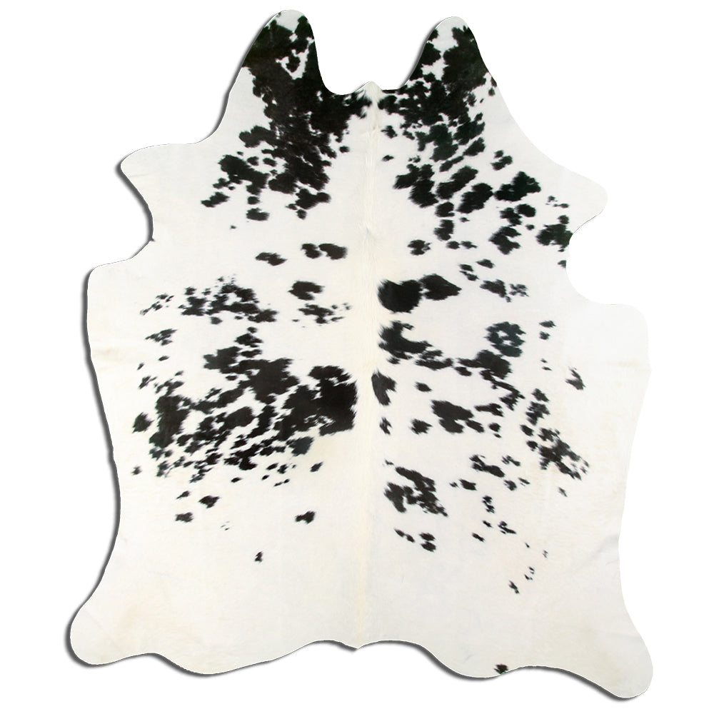 Černá a bílá hovězí kůže XXL