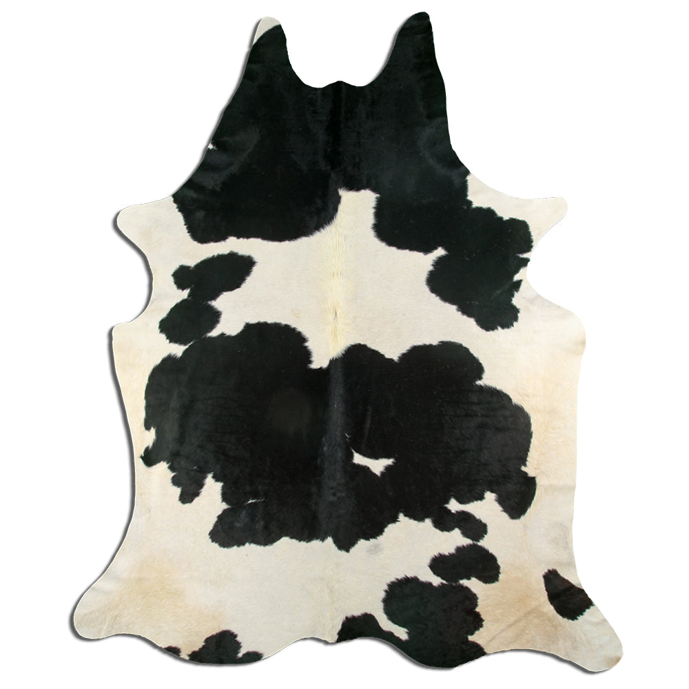 Černá a bílá hovězí kůže XXXXL