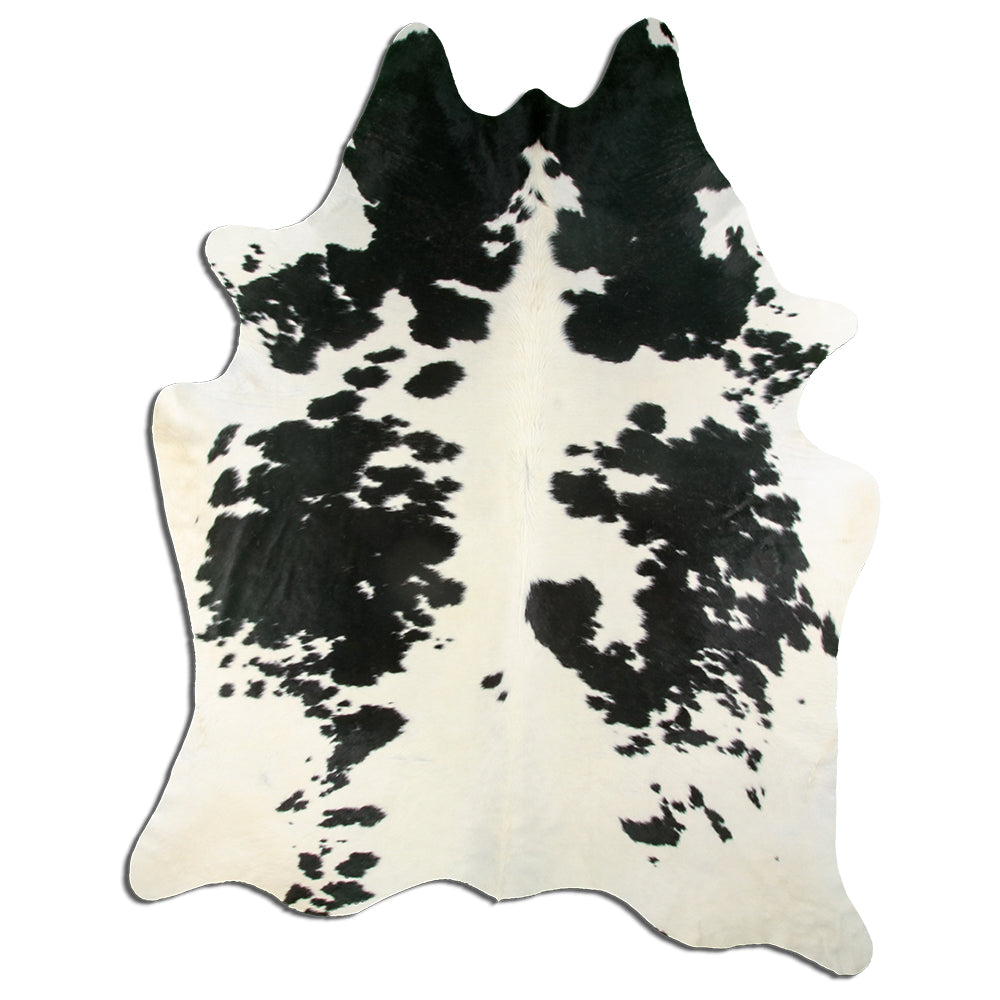 Černá a bílá hovězí kůže XXXXL
