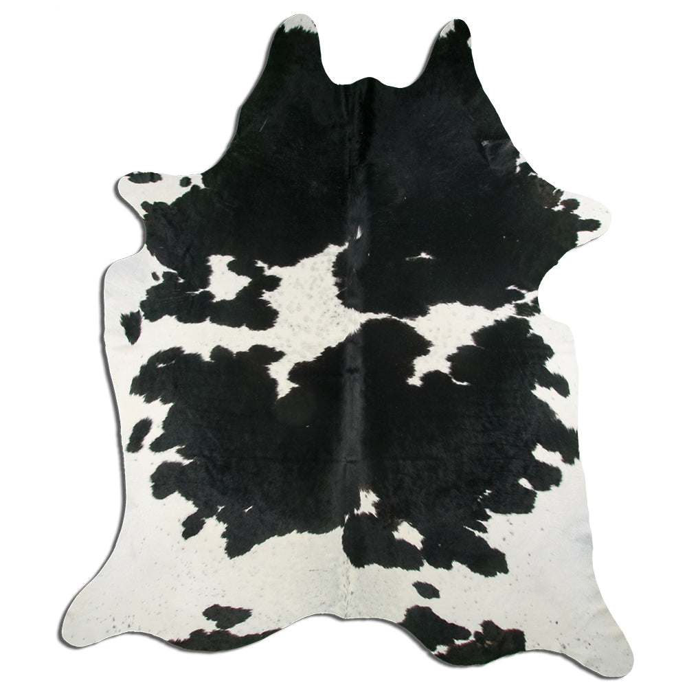 Černá a bílá hovězí kůže XXXXL