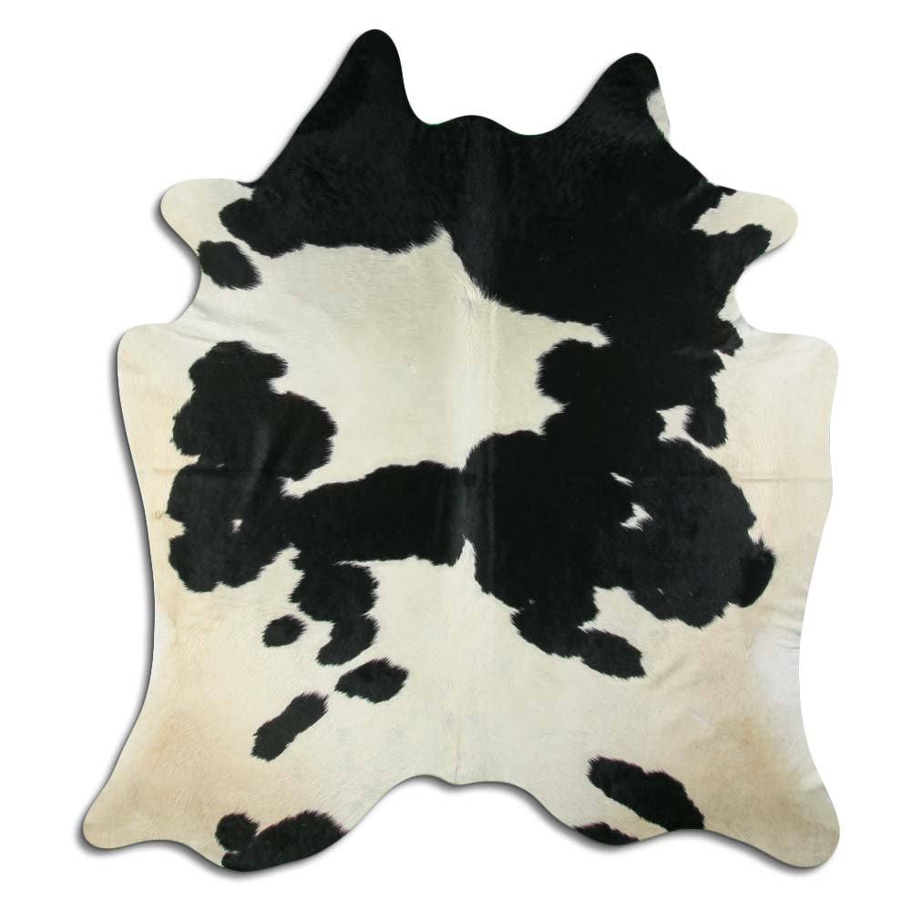 Černá a bílá hovězí kůže XXL