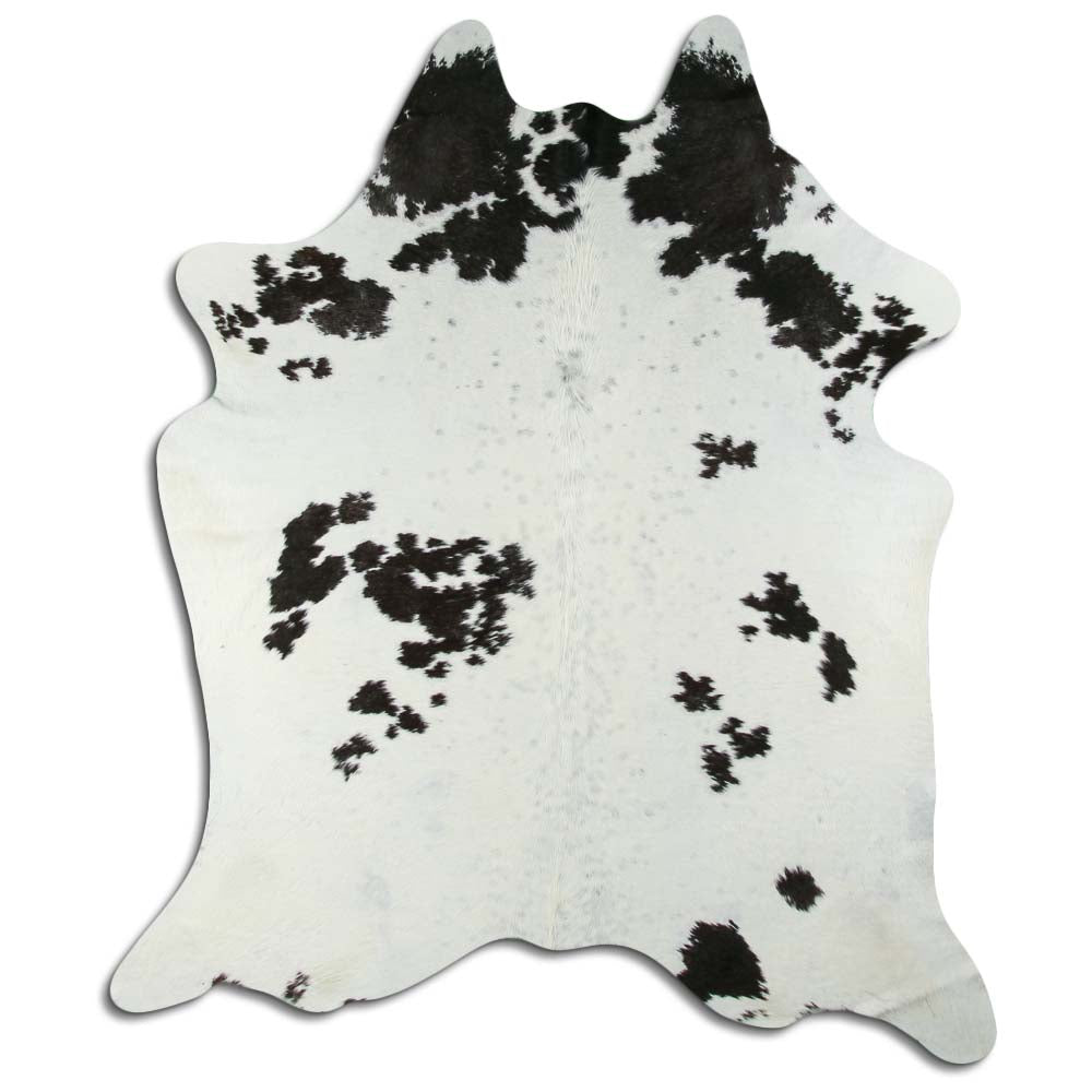 Černá a bílá hovězí kůže XXL