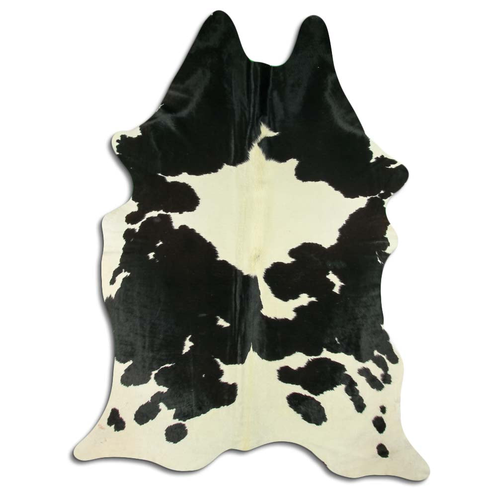 Černá a bílá hovězí kůže XXXL