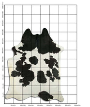 Načíst obrázek do prohlížeče Galerie, Černá a bílá hovězí kůže XXL
