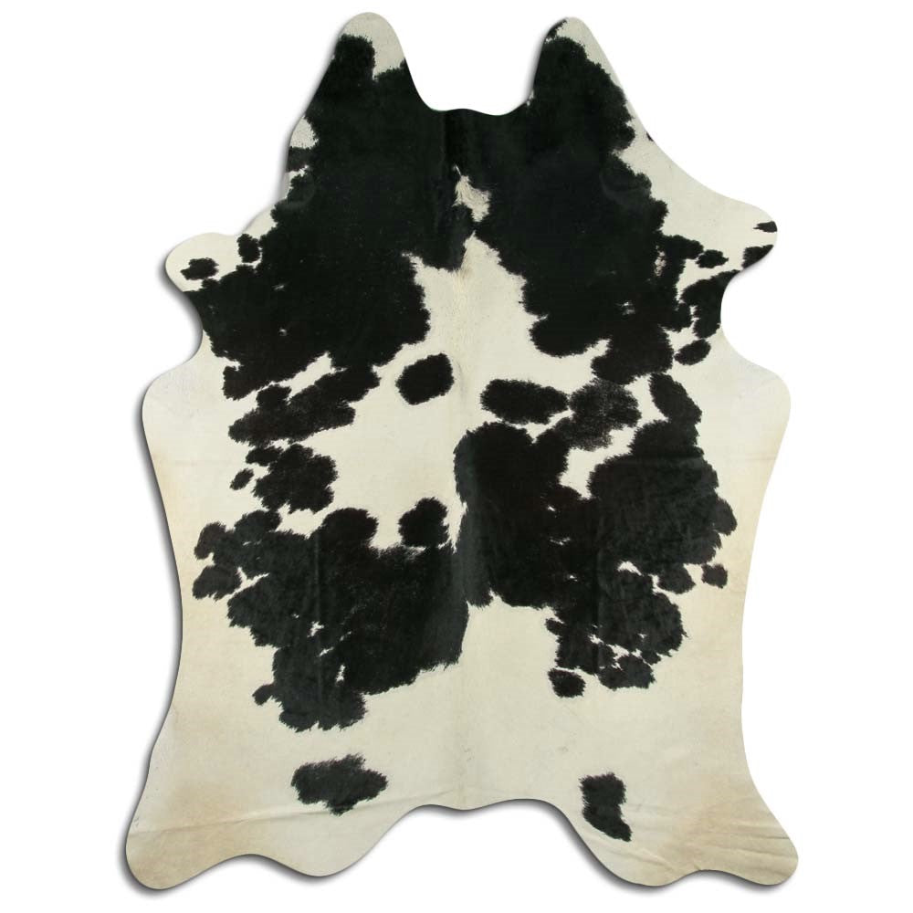 Černá a bílá hovězí kůže XXL