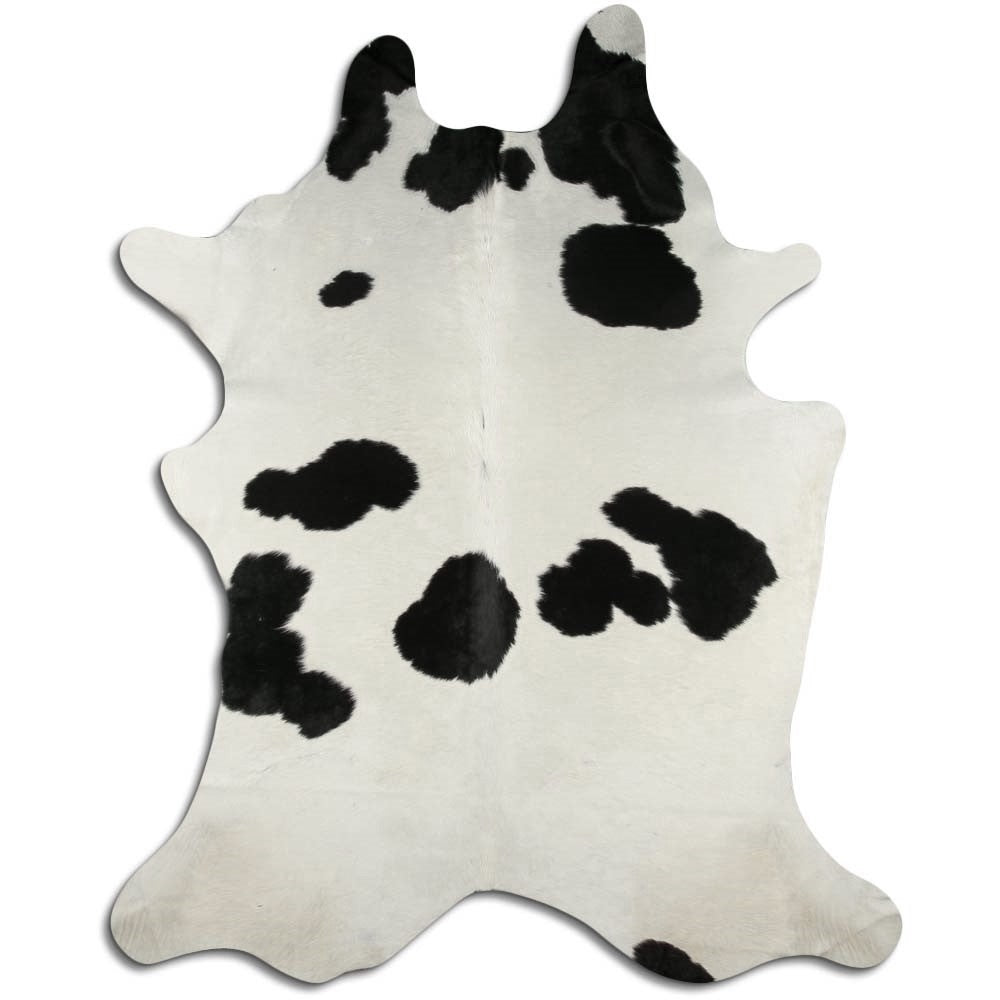 Černá a bílá hovězí kůže XXXL