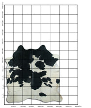 Načíst obrázek do prohlížeče Galerie, Černá a bílá hovězí kůže L
