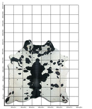 Načíst obrázek do prohlížeče Galerie, Černá a bílá hovězí kůže XL
