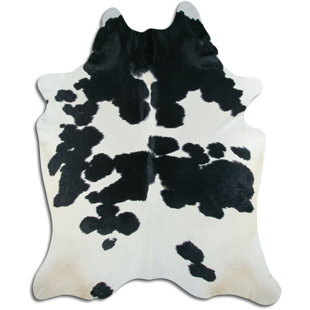 Černá a bílá hovězí kůže XXXL
