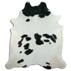 Black and white cowhide rug XXL