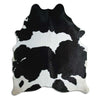 Black and white cowhide rug XL