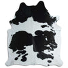 Black and white cowhide rug XXL